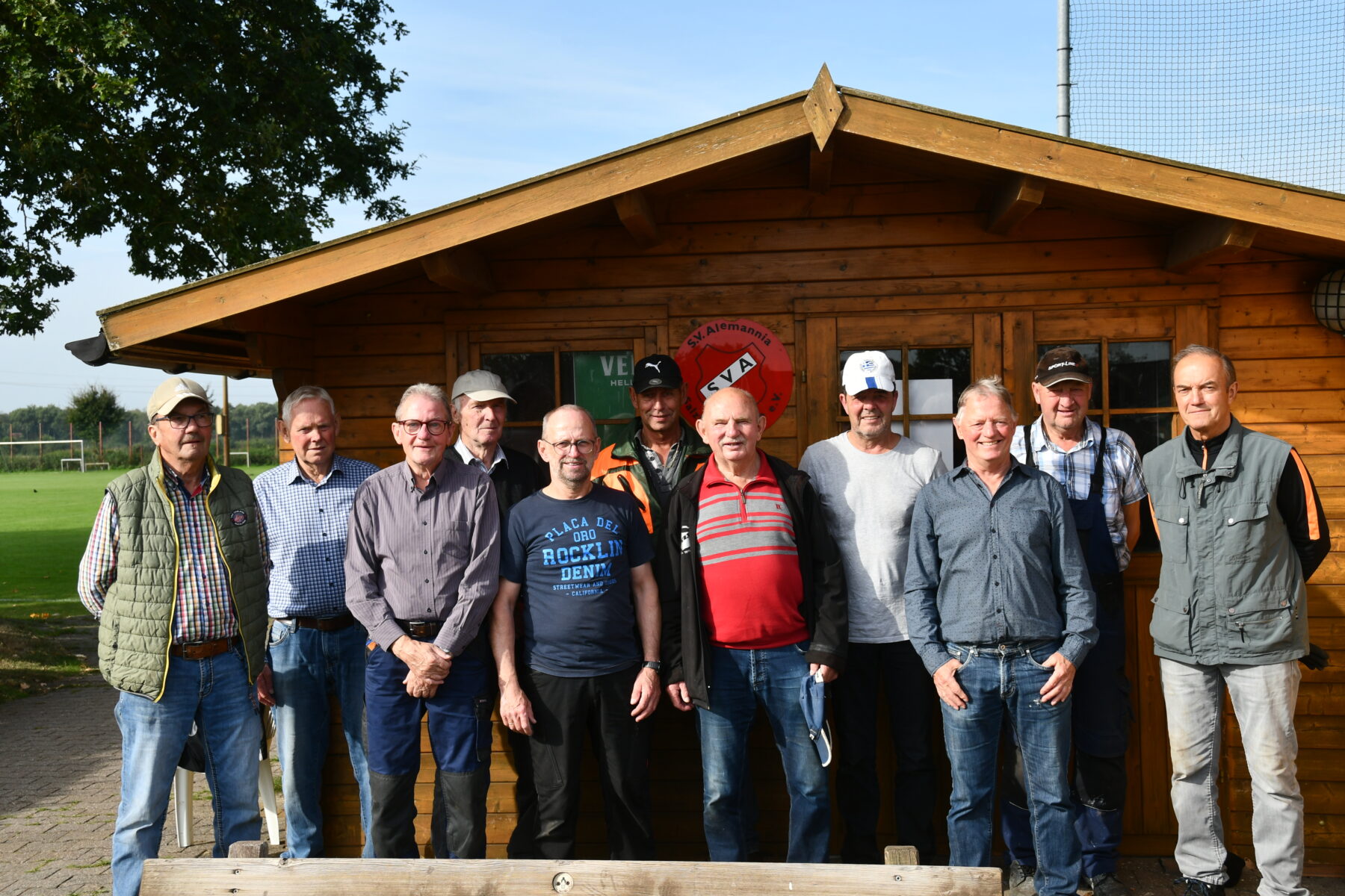 Engagierte Rentnergruppe